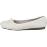 Clarks Vrouwen Sproet Ice Ballet Flats, Wit leder, 38 EU