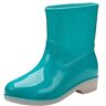 IJNHYTG -rubbers Flat Shoes Rain Boots Women's Round Toe Shoes (Size : 39 EU)