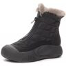 leprix Swisszauber Sneeuwlaarzen, waterdicht, warm gevoerde sneeuwlaarzen, outdoor, antislip schoenen voor dames, zwart, 37 EU