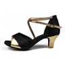 jonam Hoge hakken Women's Latin Dance Shoes, Tango Samba Shoes And Samba Sandals (Color : Gold, Size : 43 EU)