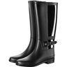 IJNHYTG -rubbers Rain Boots Women's High Tube Flat Rain Shoes (Size : 37 EU)