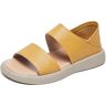 WUIJHIKC Wearscomfy Leather Sandals, Wearscomfy New Thick Sole Women's Stylish Sandals, Asaruley Sandals, Wearscomfy Sandals (9.5,Yellow)