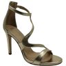 Divine Follie 6000 Platin Gold Schuhe Damen Sandalen Absatz Reissverschluss geschlossener Absatz 39