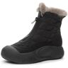 YCYATS Swisszauber Sneeuwlaarzen, waterdicht, gevoerd, warm, antislip skilaarzen, zwart, 38 EU