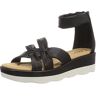 Clarks Clara Rae Sandalen voor dames, zwart, 37 EU