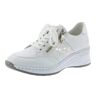 Rieker Frühjahr/Sommer N4322 Low-Top Sneakers voor dames, Witte Weiss Weiss Silber Argento 80 80, 36.5 EU