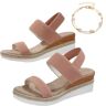 AQWAL Grishay Sandals Womens, Grishay Sandals,Grishay Shoes Womens Sandals,Stretch Peep Toe Casual Side Hollow Slope Bottom Sandals (39,Pink)