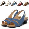 Generic Grishay Grishay Grishay Damessandalen, ultra-comfortabele orthopedische sandalen voor dames, Blauw, 43 EU