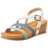 ART Live, sandalen met sleehak voor dames, crème-acqua, 42 EU, cream acqua, 42 EU