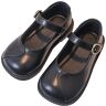 KKvoPiQ Kinderschoenen, elegante kinderschoenen, kinderschoenen, meisjes, kristallen dansschoenen, schoolschoenen, performance Mary Jane lage schoenen, kinderschoenen, loafers, zwart, 35 EU