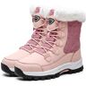 Cliont Heren Winter Snowboots Dames Snowboots Heren Winter Schoenen Slip On Snowboots Outdoor Warm Enkellaarzen, roze, 39 EU