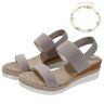 AQWAL Grishay Sandals Womens, Grishay Sandals,Grishay Shoes Womens Sandals,Stretch Peep Toe Casual Side Hollow Slope Bottom Sandals (41,Beige)