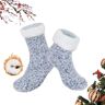 ENILSA Foozie Socks for Women,2024 New Slipper Socks,Fleece-Lined Non-Slip Thermal Slippers Socks,Cozy Soft Thick Fuzzy Non Slip Christmas Socks,Winter Warm Fuzzy Slippers Socks with Gripper. (Blue)