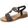 Generic Romeinse sandalen voor dames, zomer, sleehak, open teen, zomerschoenen, Romeinse sandalen, visserssandalen met wighak, Romeinse sandalen, zwart, 39 EU