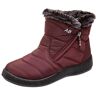 Nidddiv Boot Gaiters Sneeuw Vrouwen Vrouwen Sneeuwlaarzen Winter EnkelKorte Bootie Schoeisel Warme Schoenen, Wijn, 39 EU