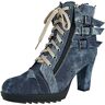 Rock Rebel by EMP Ivy Hoge Hakken blauw EU40 textiel Basics, Feestdagen & gelegenheden, Rock wear