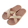 LZPCarra Dames slippers zomer licht slippers dames zomer elegant open teen slippers zomer slippers badslippers mode slippers slippers slippers vrouwen slippers slippers slippers huisschoen, beige, 45 EU