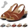 Mklnbstv Grishay Sandals Womens, Grishay Shoes Womens, Grishay Women's Comfy Orthotic Sandals, Summer Open Toe Breathable & Non Slip (38,brown)