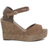 Sandalen La Valeta Charlene peep toe Bruin 36,37,38,39,40,41 Women