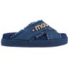 Mou Crisscross slippers Blauw 39 Female