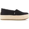 Toms Valencia espadrilles met plateauzool espadrilles dames Zwart 37 Female