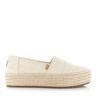 Toms Valencia espadrilles met plateauzool espadrilles dames Beige 37,5 Female