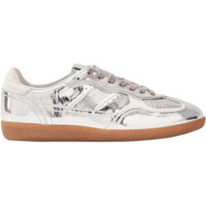 ALOHAS Rife Leather Sneakers - Shimmer Silver Cream 38