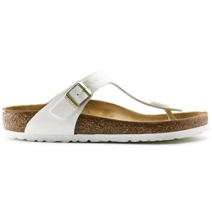 Birkenstock Gizeh Birko-Flor Regular - Patent White 40