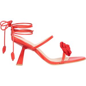 ALOHAS Kendra Leather Sandals - Bloom Red 39