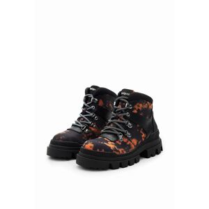 Desigual Printed trekking boots - BLACK - 38