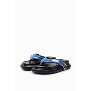 Desigual Denim toe post sandals - BLUE - 38