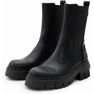 Desigual Elasticated truck-sole Chelsea boots - BLACK - 38