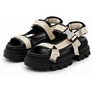 Desigual Chunky platform sandals - BLACK - 38