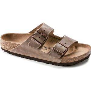 Birkenstock Unisex Arizona Oiled Leather Narrow Tabacco Brown 36, Tabacco Brown