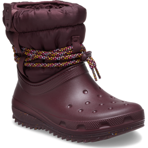 Crocs Women's Classic Neo Puff Luxe Boot Dark Cherry 37, Dark Cherry