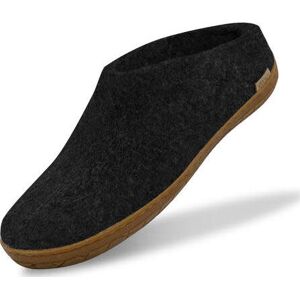Glerups Unisex Slip-on With Natural Rubber Sole  Charcoal 44, Charcoal