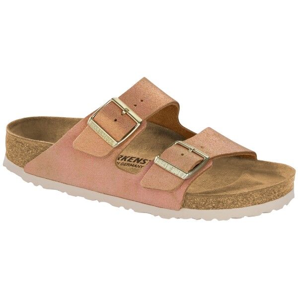 Birkenstock Arizona Leather Washed Metallic - Lightpink