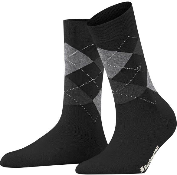 Burlington Covent Garden Mercerised Cotton Sock - Black