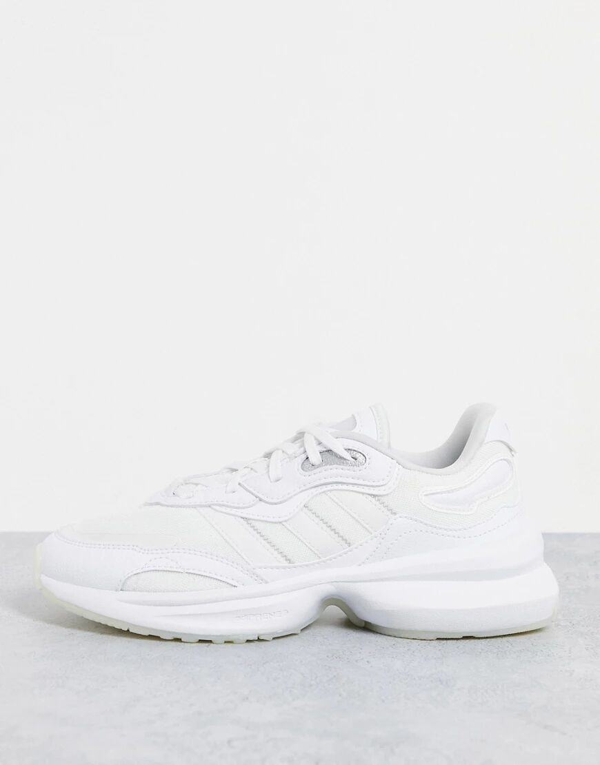 adidas Originals Zentic trainers in triple white  White