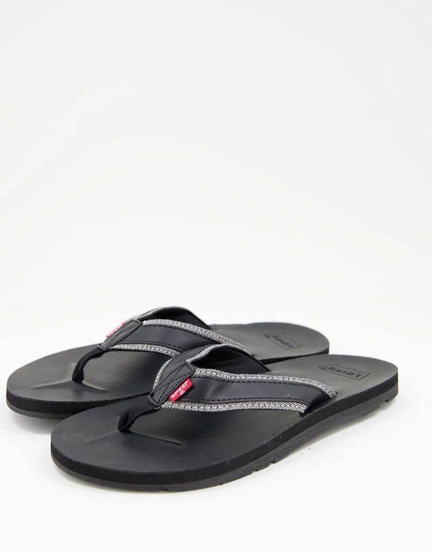 Levis Levi jurupa flip flops black  Black