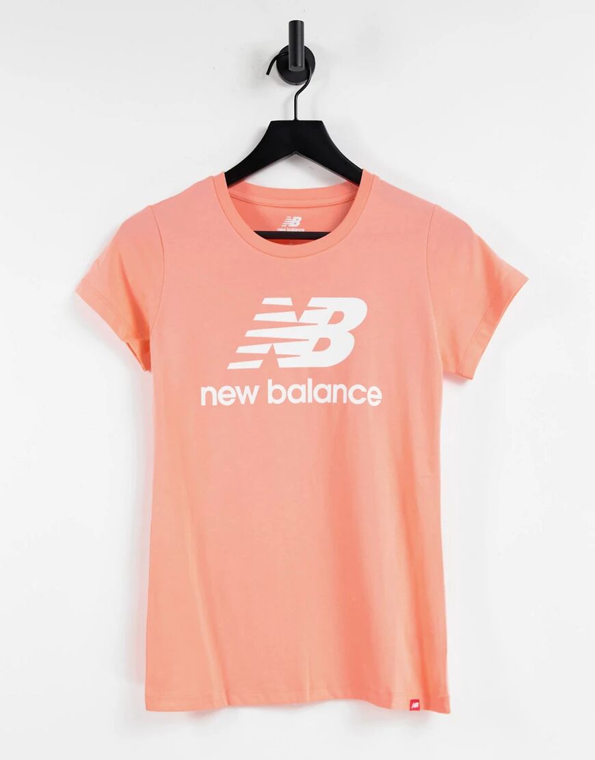 New Balance large logo t-shirt in pink  Pink