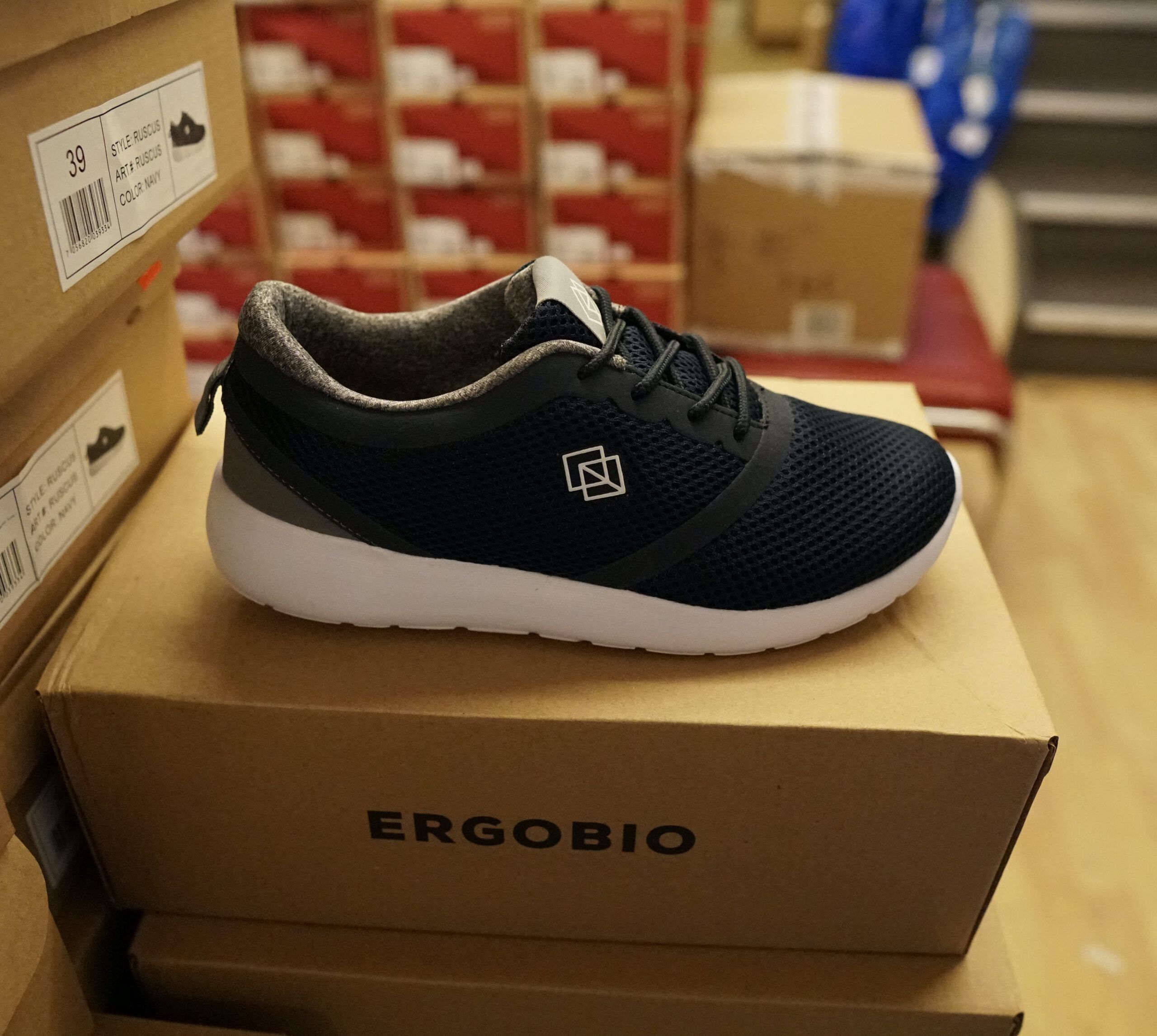 Ergobio - Sneakers Ruscus blå Dame 38