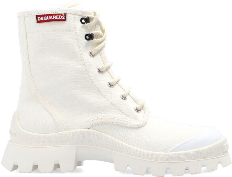 Dsquared2 Tank combat boots Hvit Female