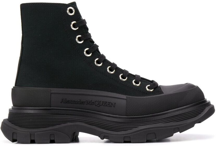 alexander mcqueen Tread Slick High Top Sneakers Sort Female