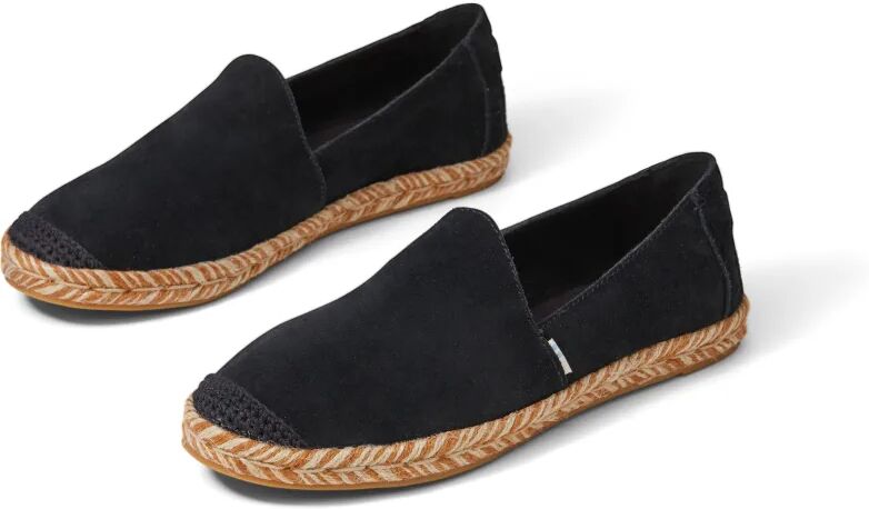 TOMS Women's Suede Espadrillo Sort