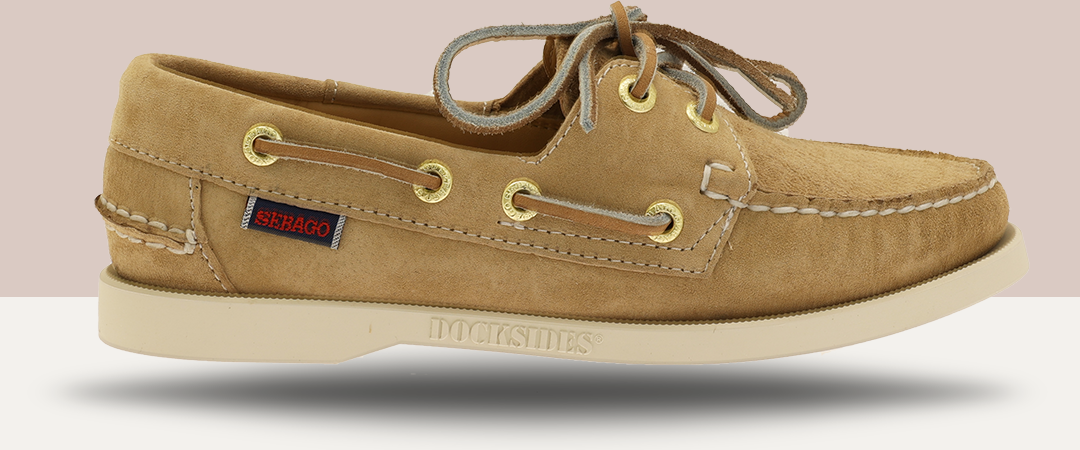 Sebago - Dockside Sand suede 38