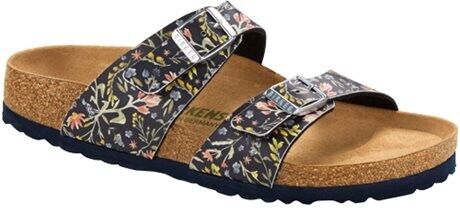 Birkenstock Sandaler Sydney Watercolor Flower Vegan Navy