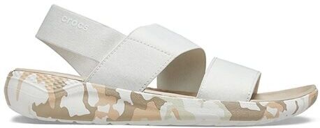 Crocs LiteRide Printed Camo Stretch Sandal Almost White