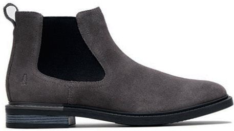 Hush Puppies Davis Chelsea Boot Dark Grey Suede