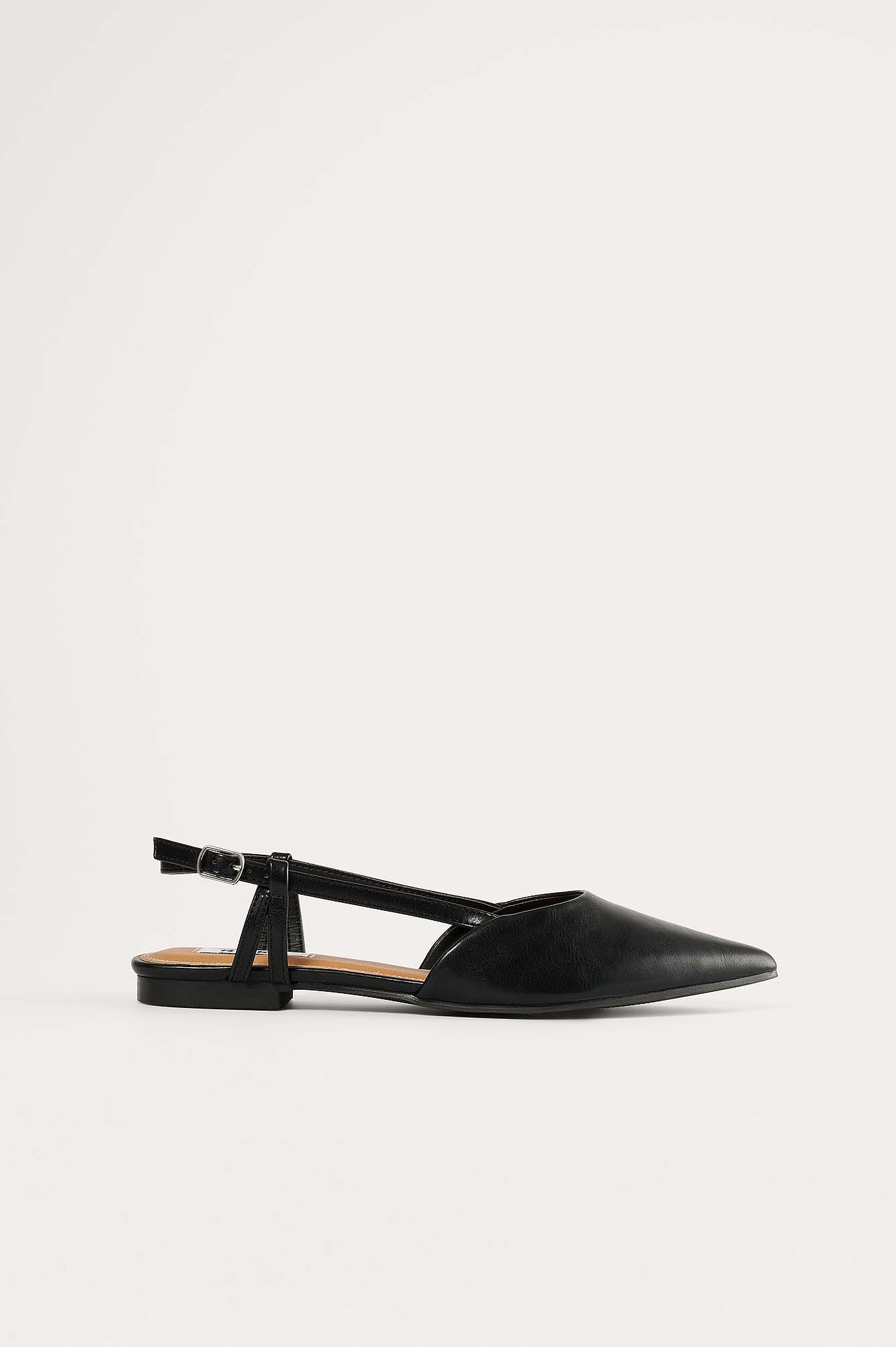 NA-KD Shoes Ballerinamules - Black